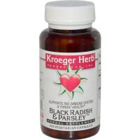 Kroeger Herb Products Black Radish Parsley 100 cap vegi