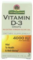 Nature's Answer Vitamin D-3 Drops 4000IU 0.5 oz