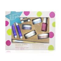Luna Star Naturals Klee Girls Up and Away Makeup Kit with Bamboo Brush 8 pc