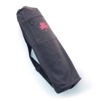 Barefoot Yoga - Barefoot Yoga Cotton Canvas Yoga Mat Bag With Embroidered Lotus - Image 3