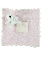 Barefoot Dreams Cozychic Pocket Buddie Mini Blanket - Puppy/Pink/Cream