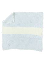 Barefoot Dreams CozyChic Striped Receiving Blanket - Cream/Blue